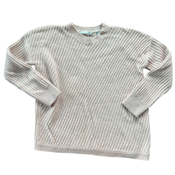 Vince Side Slit Crew Neck Sweater Pullover pink Blush Size XS Wool - Picture 6 of 12